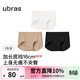 ubras【加長(cháng)底襠】無(wú)尺碼無(wú)痕內褲女7A抗菌襠運動(dòng)瑜伽防尷尬不夾臀 【加長(cháng)底襠】黑色+隱形膚色+白色 均碼 90-130斤