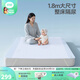 良良（liangliang）嬰兒隔尿墊成人麻棉透氣可洗尿墊1.8m床姨媽墊床單老年護理墊 格秀藍·麻棉【180*200CM】 【干爽透氣 整床隔尿】
