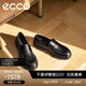 愛(ài)步（ECCO）樂(lè )福鞋男 商務(wù)英倫風(fēng)一腳蹬皮鞋男鞋 都市首爾522324 黑色52232401001 40