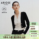 艾諾絲雅詩(shī)【商場(chǎng)同款】2026春季新款通勤假兩件撞色針織衫開(kāi)衫女50218132 黑白色 M