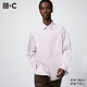 優(yōu)衣庫合作款/男裝女裝寬松襯衫/長(cháng)袖襯衣482453 480294 482453/71淺藍紫色 S