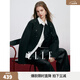 ELLE黑色釘鉆高級感小香風(fēng)短外套女2026春季新款時(shí)髦通勤休閑上衣 黑色 M