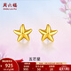 周六福（ZLF）  黃金耳釘女款足金小星星黃金耳飾 計價(jià) 0.76g