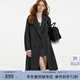 范思藍恩鉆石立裁系列小個(gè)子雙面呢大衣女秋冬復古羊駝毛外套14216 高級灰 S