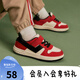 PONY【明星推薦】板鞋童鞋男童女童青少年潮流耐磨防滑休閑鞋滑板鞋 233K1ST51RD 紅 31 適合腳長(cháng)約191~200mm
