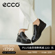 愛(ài)步（ECCO）休閑樂(lè )福鞋 春夏男士商務(wù)耐磨增高一腳蹬皮鞋豆豆鞋 雅仕207144 黑色20714401001 41