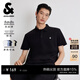 杰克·瓊斯（JACK&JONES）26年男裝春季新款polo衫男士商務(wù)休閑簡(jiǎn)約純色刺繡翻領(lǐng)短袖t恤 E43純黑色 常規 L （180）