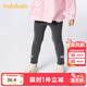 巴拉巴拉童裝兒童打底褲女寶寶長(cháng)褲褲子秋季新款褲子彈力舒適百搭可愛(ài) 中灰20410 120