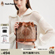暇步士（Hush Puppies）水桶包包女手提斜挎包高端輕奢品牌大容量時(shí)尚女士包生日禮物 【卡其色】HA-127216202