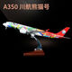 功斌四川航空熊貓涂裝飛機空客a350客機國內民航川航仿真飛機模型玩具 47cm大號350熊貓號