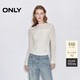 ONLY 2026春季親膚舒適側腰顯瘦彈力褶皺長(cháng)袖T恤女|126102006