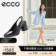 愛(ài)步（ECCO）包頭涼鞋女 夏季優(yōu)雅媽媽百搭透氣粗跟高跟鞋 雕塑222713 黑色22271301001 38