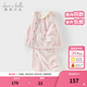 戴維貝拉（DAVE＆BELLA）冬季新款珊瑚絨寶寶家居服套裝女童衣服兒童睡衣兩件套童裝 粉色【現貨】 100 cm（建議身高90-100cm）