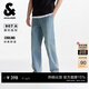 杰克·瓊斯（JACK&JONES）男裝26年新款春夏季【涼感】牛仔褲男907寬松直筒休閑潮流褲子 E39中牛仔藍 常規 30 170 W30/L30