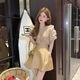 莉紗芙特2026年春季夏天新款女士?jì)杉徽籽b連衣裙小個(gè)子穿搭配氣質(zhì)衣服 上衣+裙子 M   98-108斤