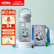 膳魔師（THERMOS）兒童水杯tritan吸管杯學(xué)生開(kāi)學(xué)必備小熊貓塑料水壺420ml紫