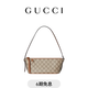 GUCCI古馳GG Emblem系列小號肩背包[新款][禮物] 米色和深棕色 均碼
