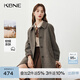 KBNE【全羊毛】毛呢外套小個(gè)子呢子大衣2025新款氣質(zhì)長(cháng)款秋冬女裝 咖啡色 S