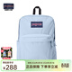 JANSPORT杰斯伯書(shū)包輕便雙肩包男女旅行包簡(jiǎn)約背包電腦包學(xué)生校園 4QUE7G7霧霾藍-隔層+側袋