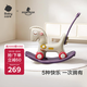 babycare兒童搖搖馬五合一小木馬嬰兒生日禮物周歲禮物玩具季風(fēng)灰