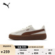 彪馬（PUMA）厚底鞋|增高小白鞋松糕鞋女款春休閑板鞋PLATFORM 363559 米白色-棕色-18 38