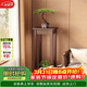 小匠材實(shí)木中式花臺陽(yáng)臺架子中古風(fēng)置物架落地式裝飾擺件客廳多層花架子
