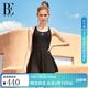 范德安（BALNEAIRE）小黑裙系列連體泳衣女士小香風(fēng)防曬裙式保守游泳海邊溫泉 61271 時(shí)尚黑 L
