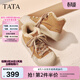 他她（TATA）板鞋冬厚底運動(dòng)女鞋加絨保暖休閑鞋棉鞋子CJF01DD5 棕色（仿毛里） 38