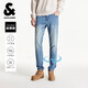 杰克·瓊斯（JACK&JONES） 冬季牛仔褲男修身小腳彈力藍色褲子合體復古長(cháng)褲男裝225432119
