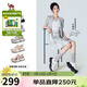 駱駝（CAMEL）【李柯以同款】棉花糖老爹鞋女厚底休閑鞋 L26S469061 米/黑 37