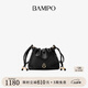 半坡飾族（bampo）如愿云朵包mini 頭層牛皮單肩包原創(chuàng  )腋下垃圾袋斜挎包38禮物 墨碳黑930