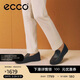 愛(ài)步（ECCO）豆豆鞋男 軟底輕盈一腳蹬樂(lè )福休閑皮鞋 S 輕巧莫克540514 黑色41
