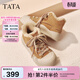 他她（TATA）板鞋冬厚底運動(dòng)女鞋加絨保暖休閑鞋棉鞋子CJF01DD5 棕色（仿毛里） 38