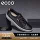 愛(ài)步（ECCO）休閑鞋 板鞋男鞋男士平底耐磨皮鞋低幫鞋子男 柔酷7號430004 HL 黑色43000401001 42
