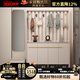 閃朗輕奢家用門(mén)口掛衣鞋柜隔斷柜大容量?jì)π瑤煲录荛T(mén)廳客廳簡(jiǎn)約鞋柜 （掛衣架款）86長(cháng)34寬196高cm 免費上門(mén)安裝
