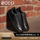 愛(ài)步（ECCO）男鞋 休閑板鞋男鞋百搭系帶潮流低幫鞋子 街頭輕巧521304 HL 黑色52130451052 40