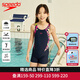 速比濤（Speedo）女童泳衣兒童平角游泳衣防曬舒適背部支撐柔軟耐穿泳裝 海藍【交叉肩帶,背部支撐】 140 -150cm【11-12歲】