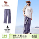 駱駝（CAMEL）速干工裝女褲戶(hù)外登山旅行休閑梭織長(cháng)褲 J25BAYL6079 拂袖紫 M