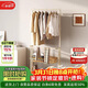 小匠材衣架落地立式可移動(dòng)衣帽架臥室掛衣架鐵藝置物掛衣服晾衣架60cm