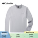 Columbia哥倫比亞戶(hù)外男子穿行系列簡(jiǎn)約時(shí)尚運動(dòng)長(cháng)袖T恤AE9863 075 淺灰色 L (180/100A)