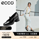 愛(ài)步（ECCO）粗跟單鞋女 百搭一字帶高跟瑪麗珍鞋通勤 雕塑奢華222503 黑色22250301001 36 （尺碼偏大）