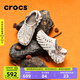 CROCS卡駱馳波波大理石紋洞洞鞋舒適百搭沙灘鞋男休閑鞋|208454 月光灰/彩色-1NL 43 (270mm)