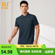361°運動(dòng)翻領(lǐng)t恤男2026年春夏季新款休閑透氣短袖情侶POLO衫 【推薦】【男款】深墨藍 XL