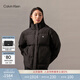 Calvin KleinJeans【防水】秋冬女士休閑ck大口袋鴨絨立領(lǐng)面包服羽絨服外套 BEH-太空黑 M