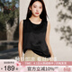 絲界2025新品真絲吊帶背心女夏季涼感外穿圓領(lǐng)桑蠶絲打底內搭綢緞上衣