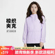 耐克NIKE女子運動(dòng)夾克春秋 連帽休閑梭織外套DM6180-511薄霧紫L