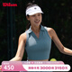 威爾勝（Wilson）官方夏季女士PLAYERS緊身短款無(wú)袖涼感抗菌運動(dòng)背心帶胸墊網(wǎng)球服 WW00365511BUQ-中國藍 S /165/84A