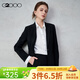 G2000【舒適挺括/商場(chǎng)同款】女裝2026春秋商務(wù)通勤修身設計西服套裝 西服-易打理-黑色修身 XL （40）