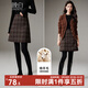 晚白【新品】復古格紋小個(gè)子毛呢短裙冬款時(shí)尚百搭含羊毛小a半裙 格子 L