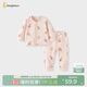 童泰（TONGTAI）寶寶秋衣套裝春秋季純棉嬰兒衣服男童女童秋褲睡衣內衣粉色80cm